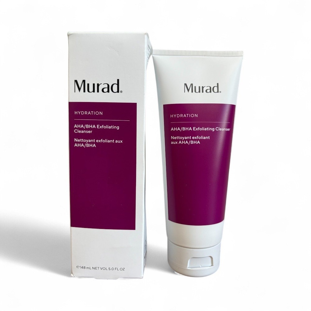 Murad Hydration AHA BHA Exfoliating Cleanser 5.0 fl oz New Sealed Triple Action